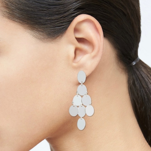 New! Banana Republic Silver tone chandelier earrings - Picture 5 of 13